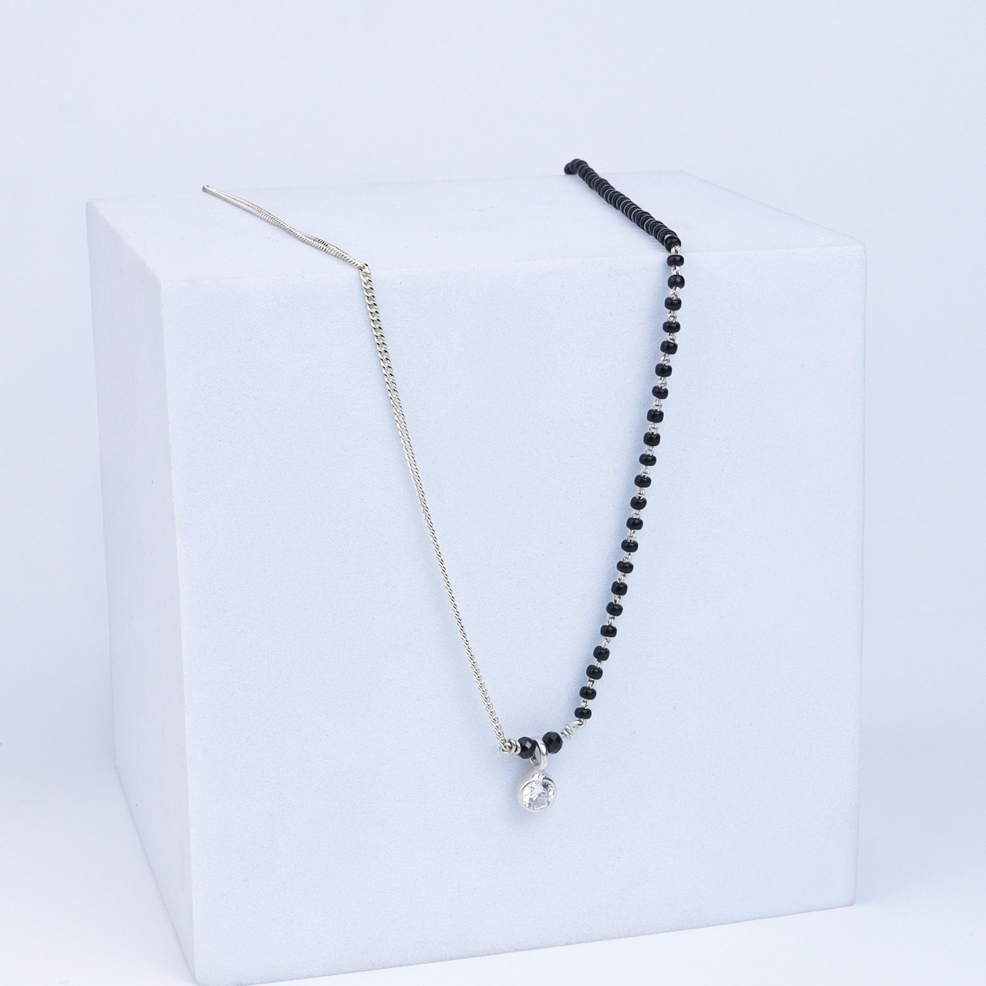 Half & Half : CZ Mangalsutra | 92.5 Silver