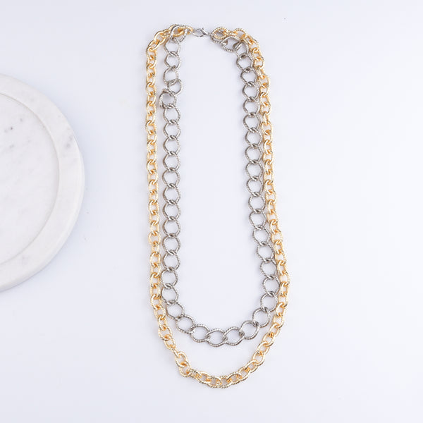 22K Gold Plated Brass Fashion Necklace