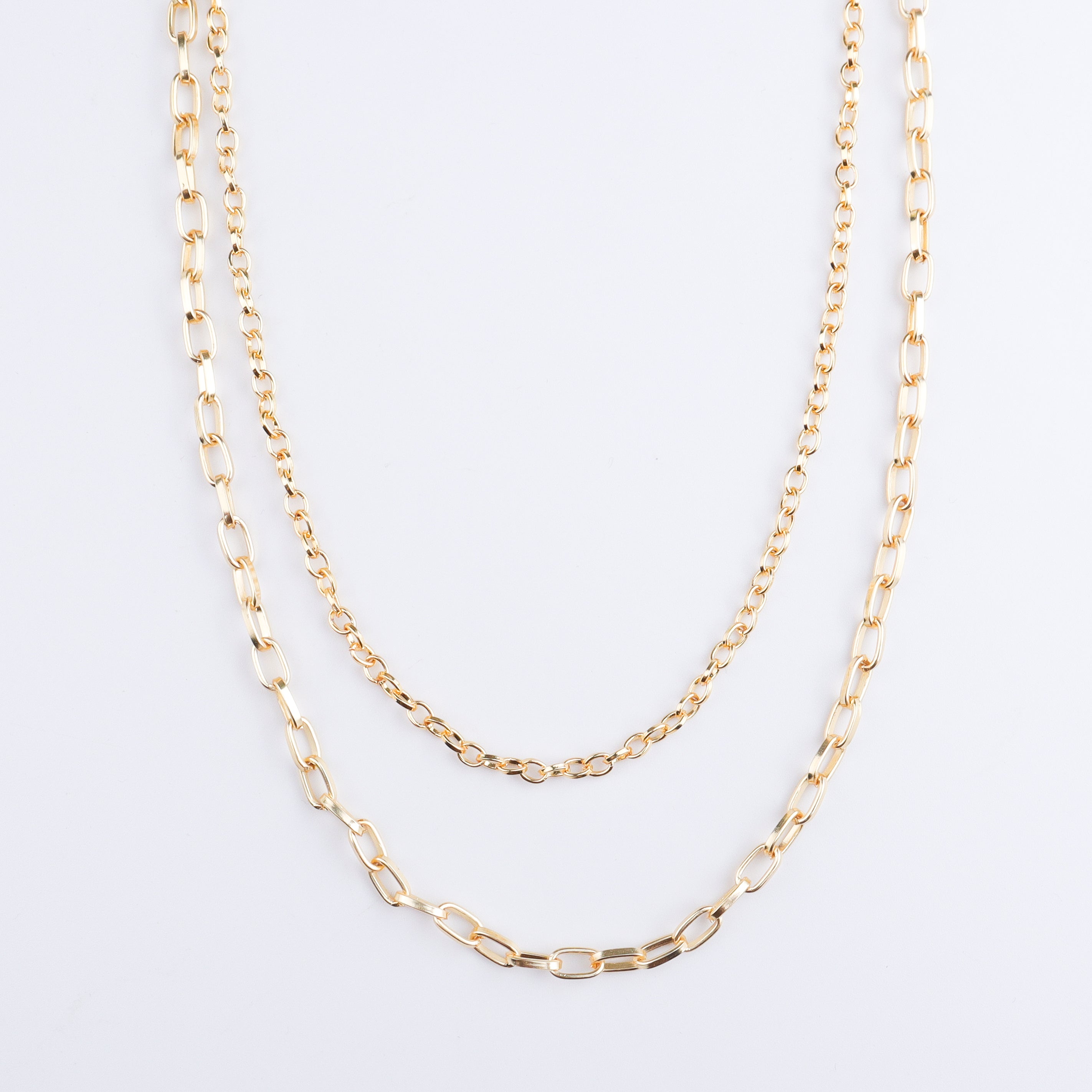 22K Gold Plated Brass Fashion Necklace
