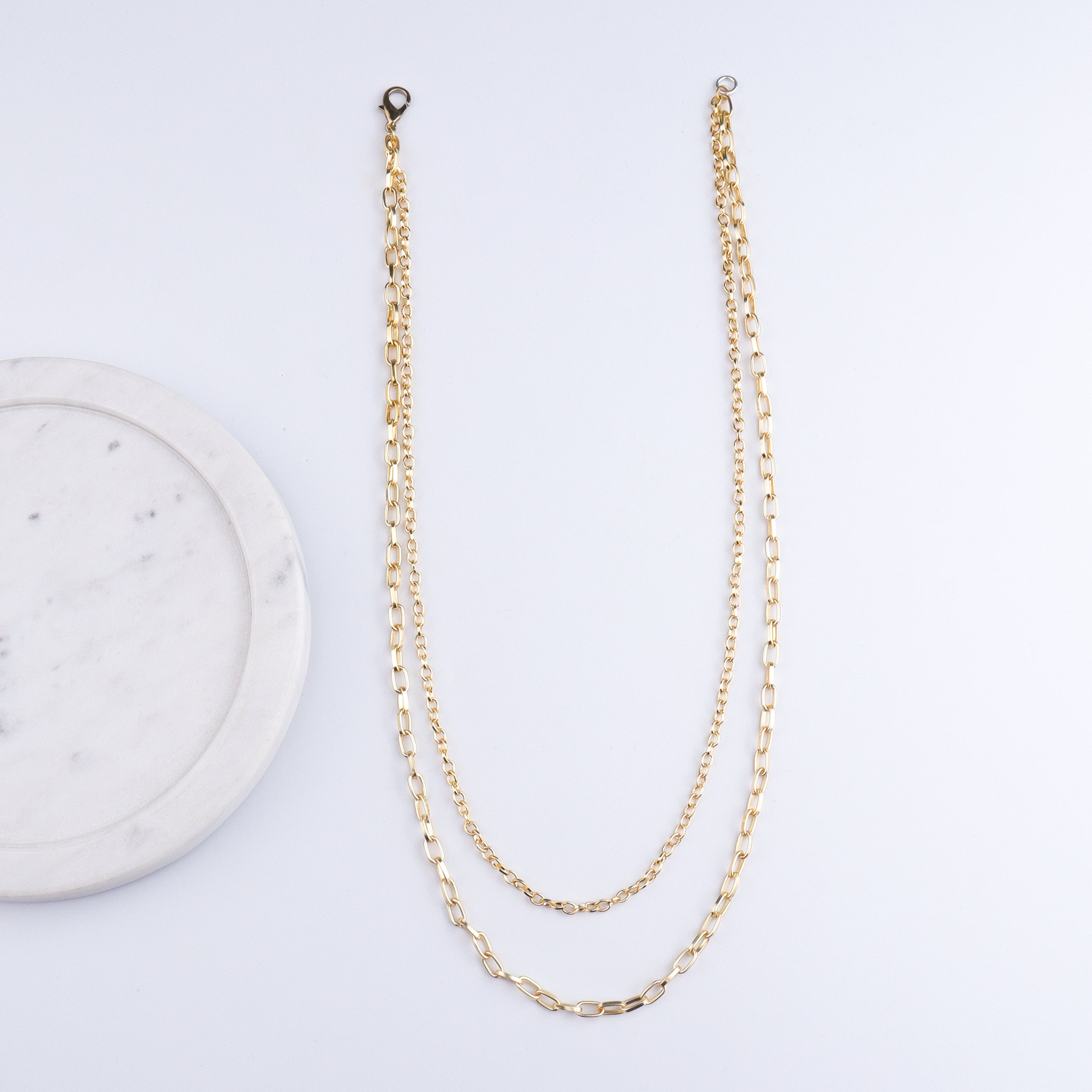 22K Gold Plated Brass Fashion Necklace