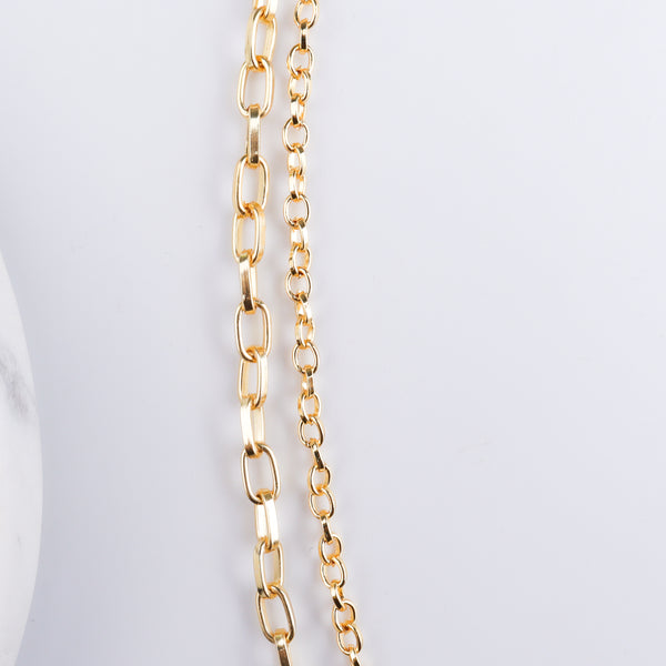 22K Gold Plated Brass Fashion Necklace