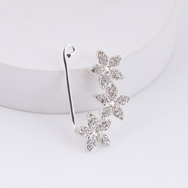 CZ Flower Nath Clipon (Small)