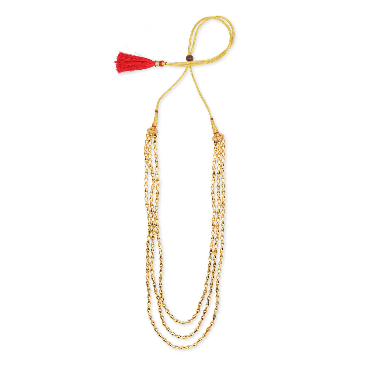 22K Gold Plated Fashion Dholki Maal – Triple Layer