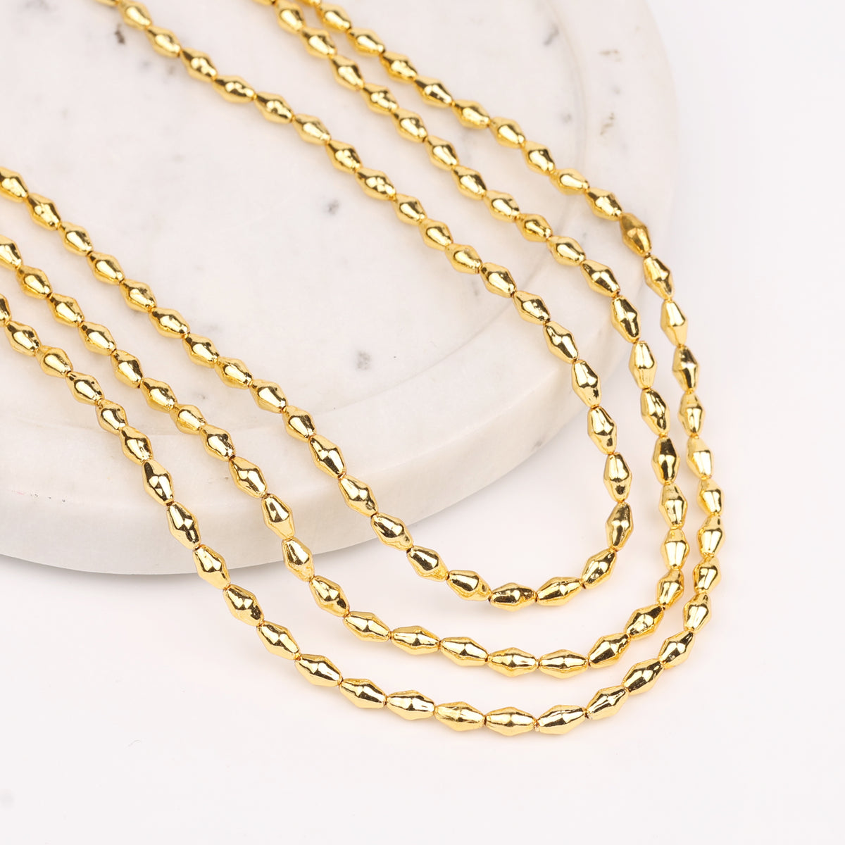 22K Gold Plated Fashion Dholki Maal – Triple Layer