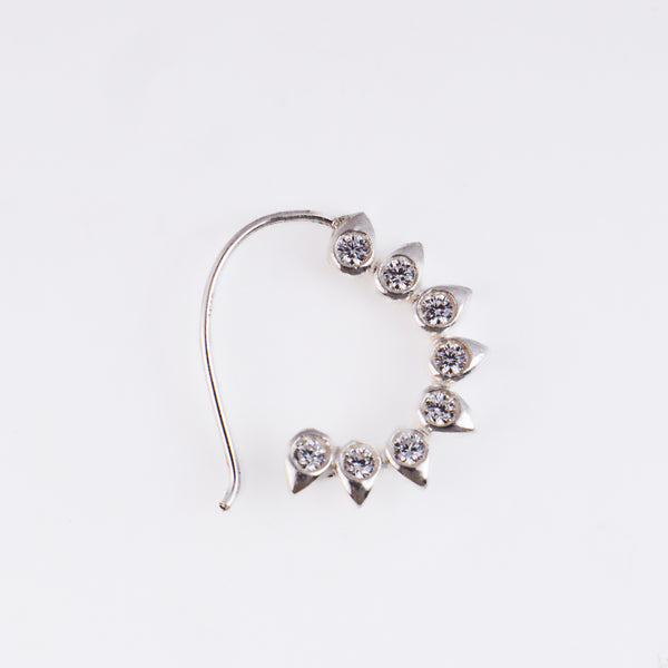 CZ petal nath (Small) pierced