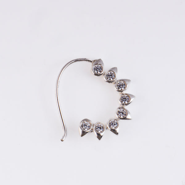CZ petal nath (Small) pierced