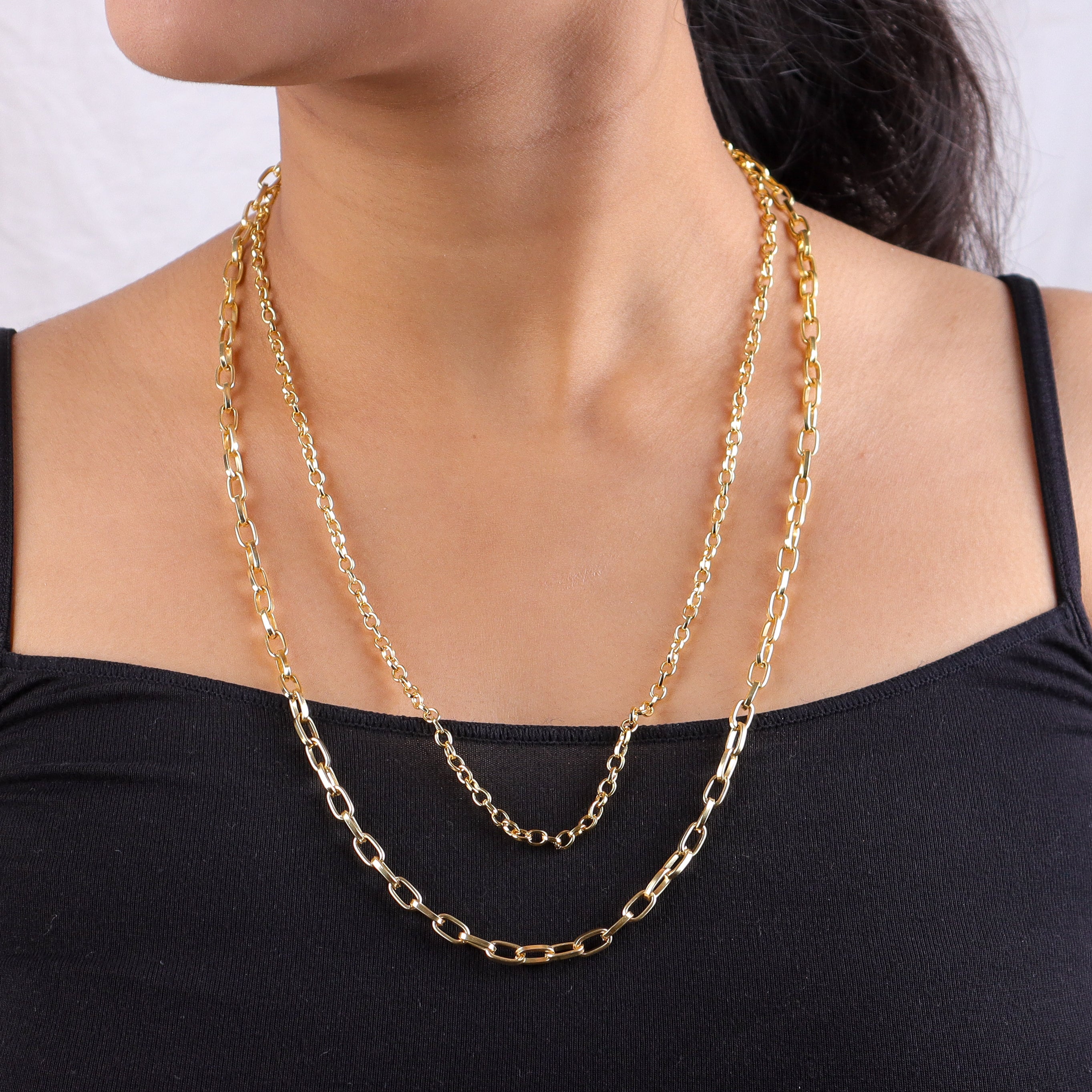 22K Gold Plated Brass Fashion Necklace