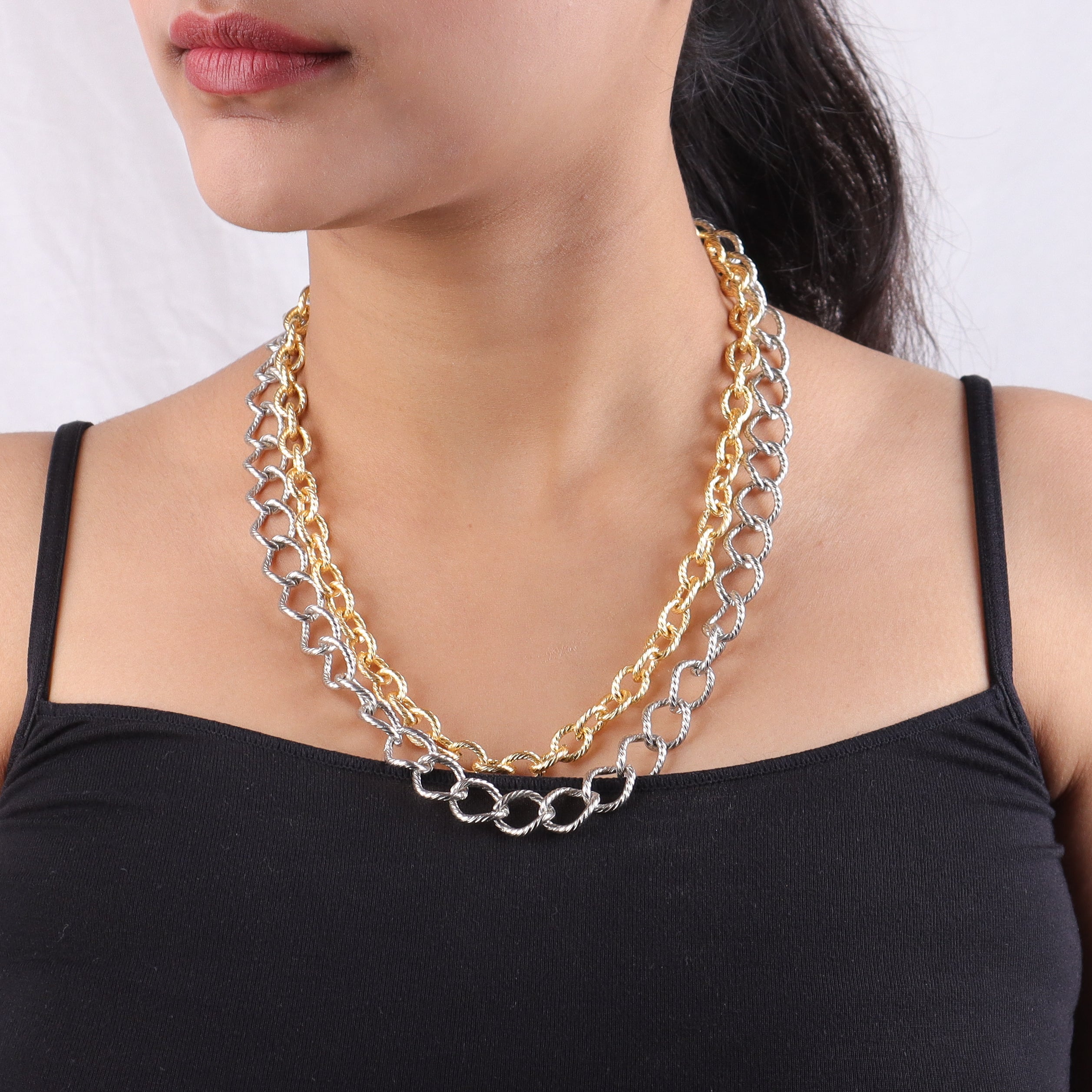 22K Gold Plated Brass Fashion Necklace