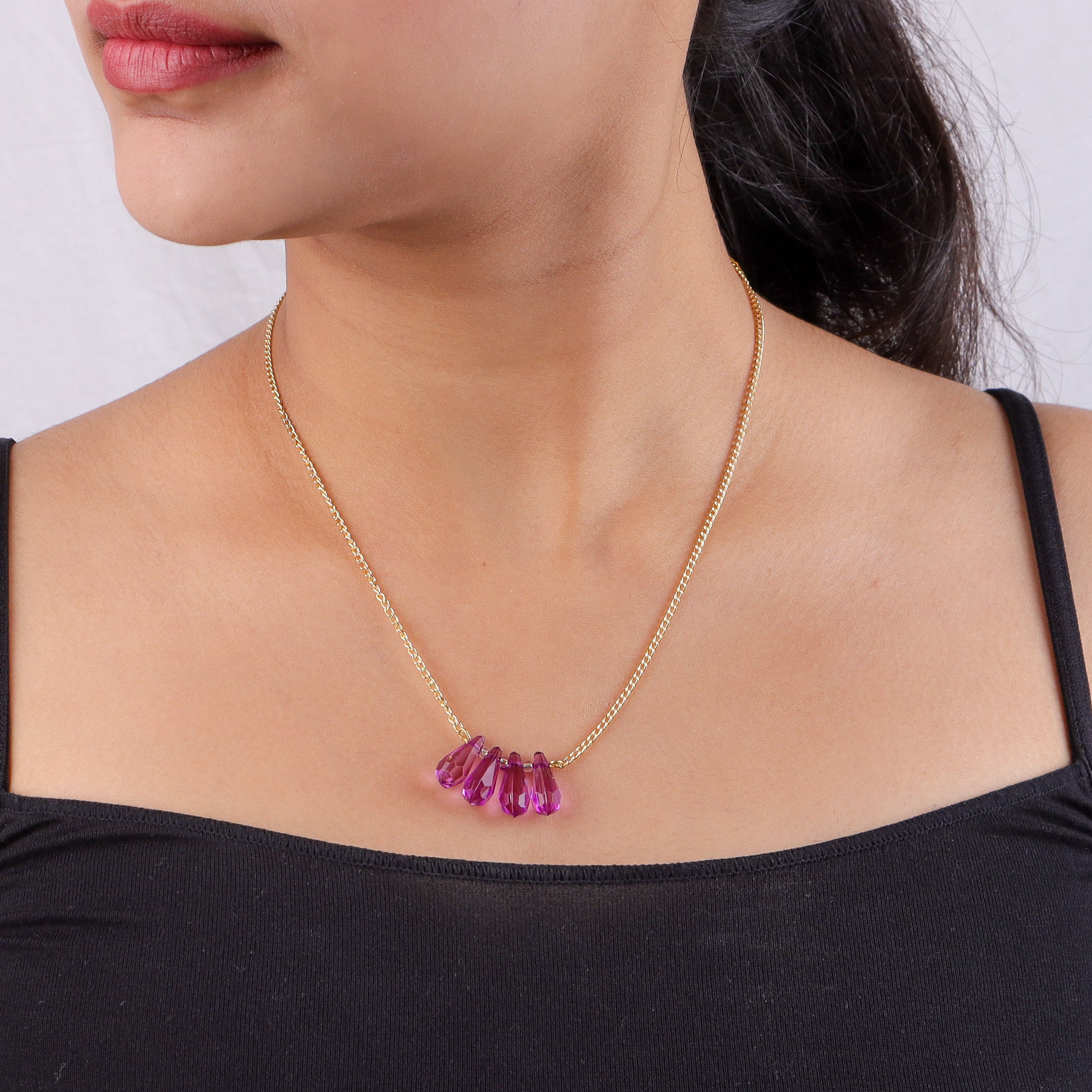 22K Gold Plated Brass Fashion Necklace