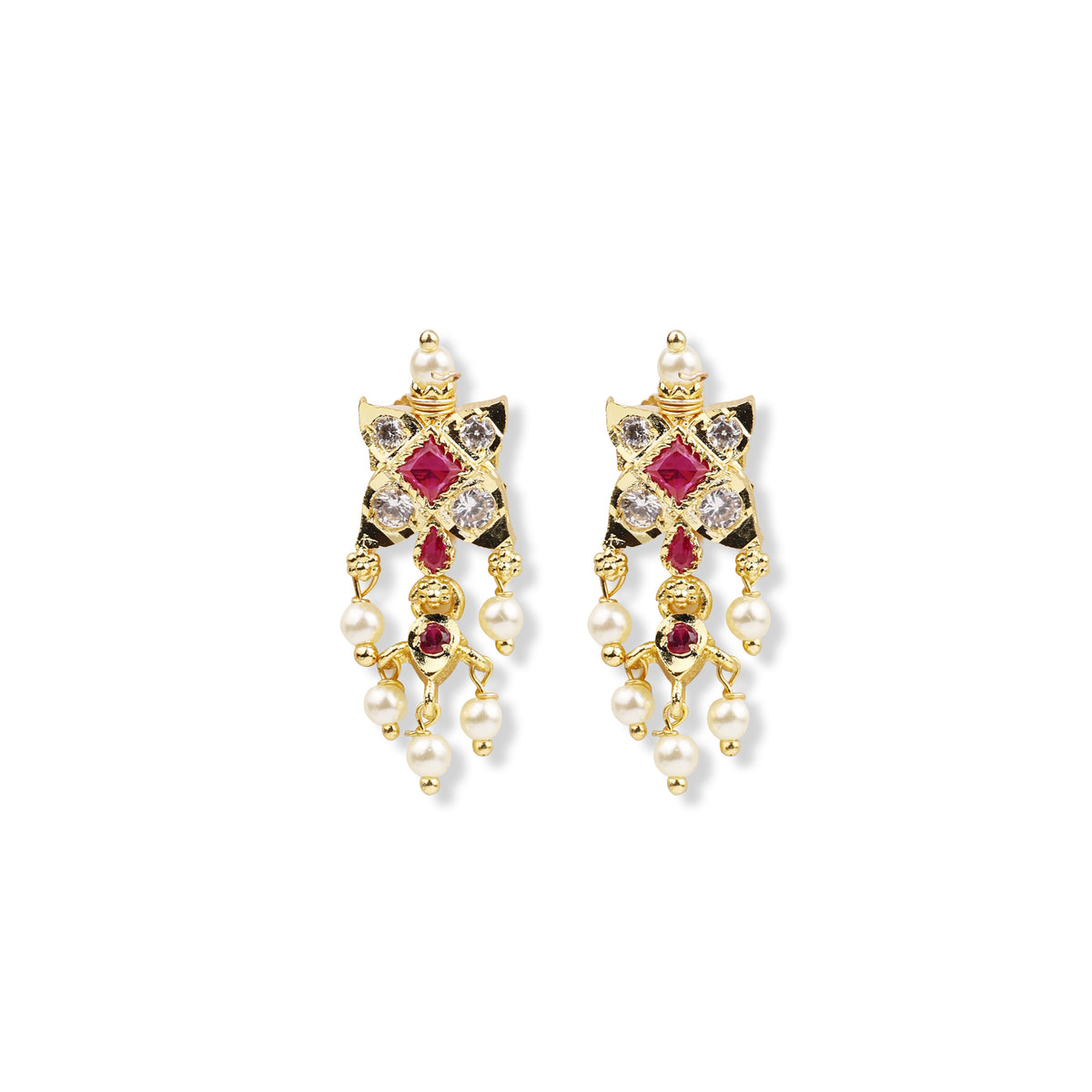 22K Gold Plated Fashion Stone Chinchpeti