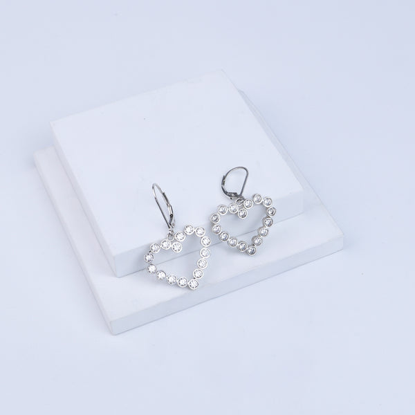 Love Silver Earring | CZ | 92.5 Silver