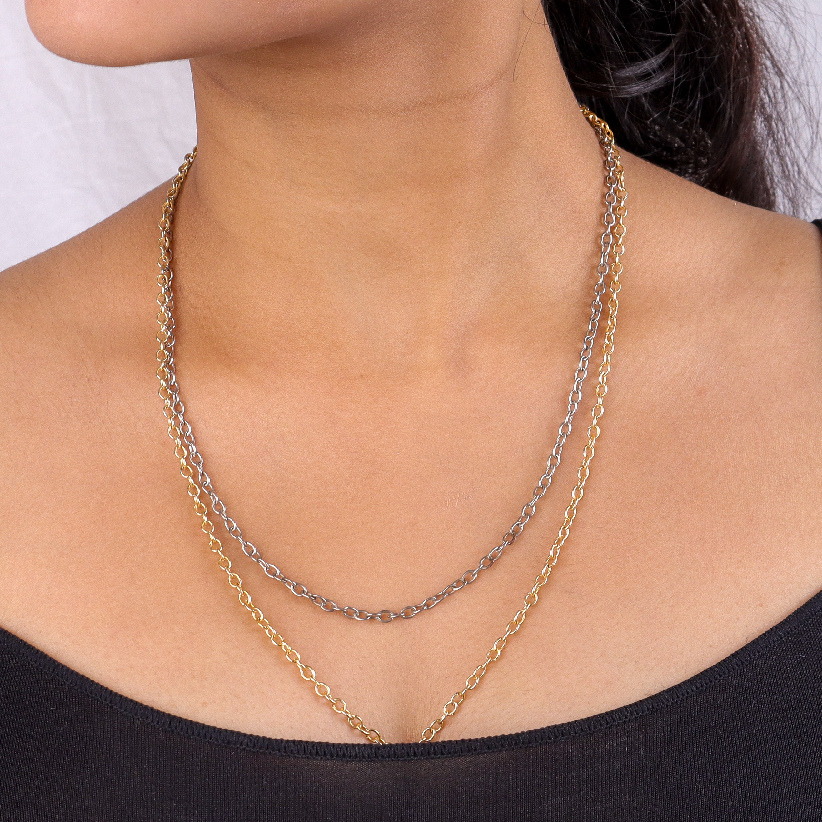 22K Gold Plated Brass Fashion Necklace