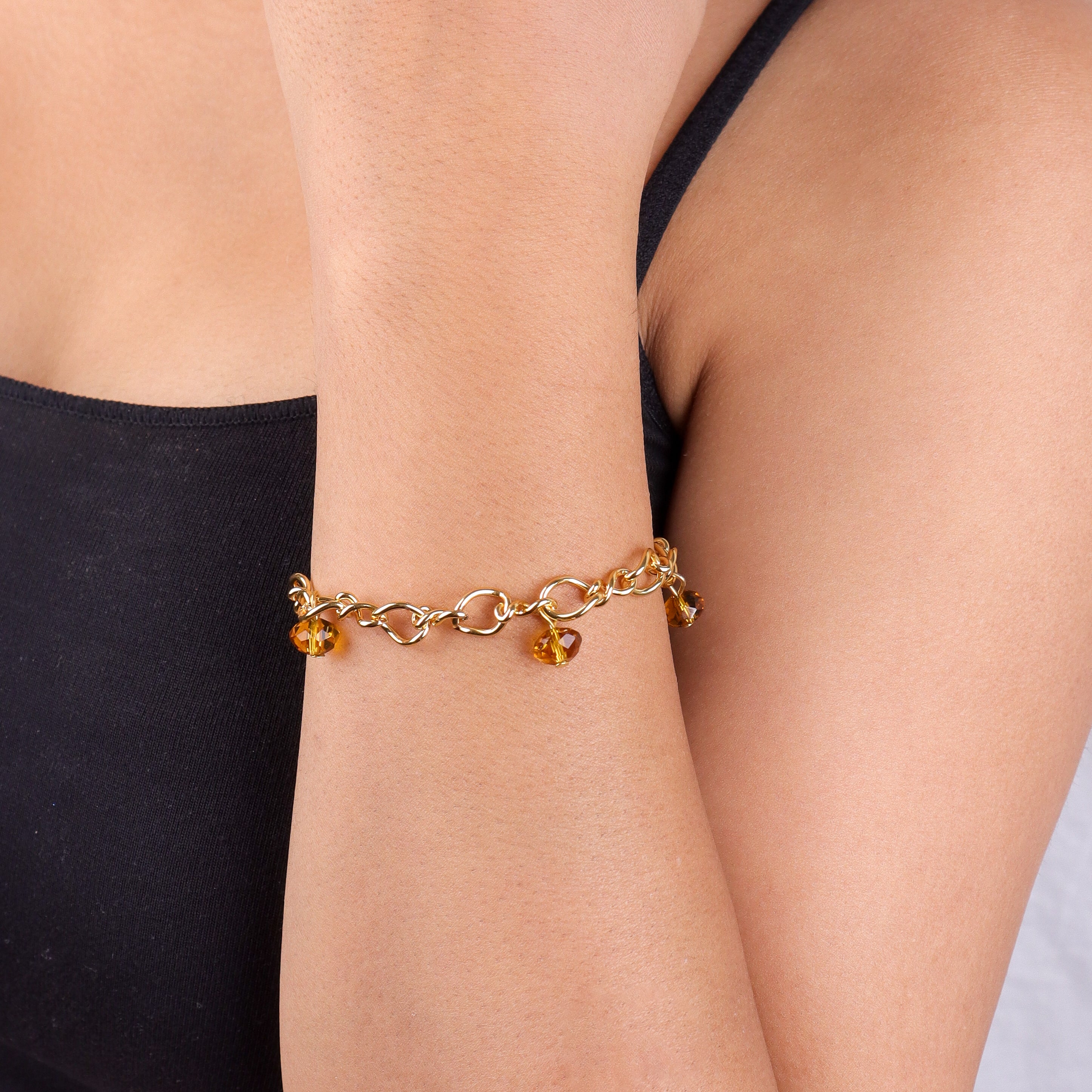 22K Gold Plated Brass Fashion Bracelet