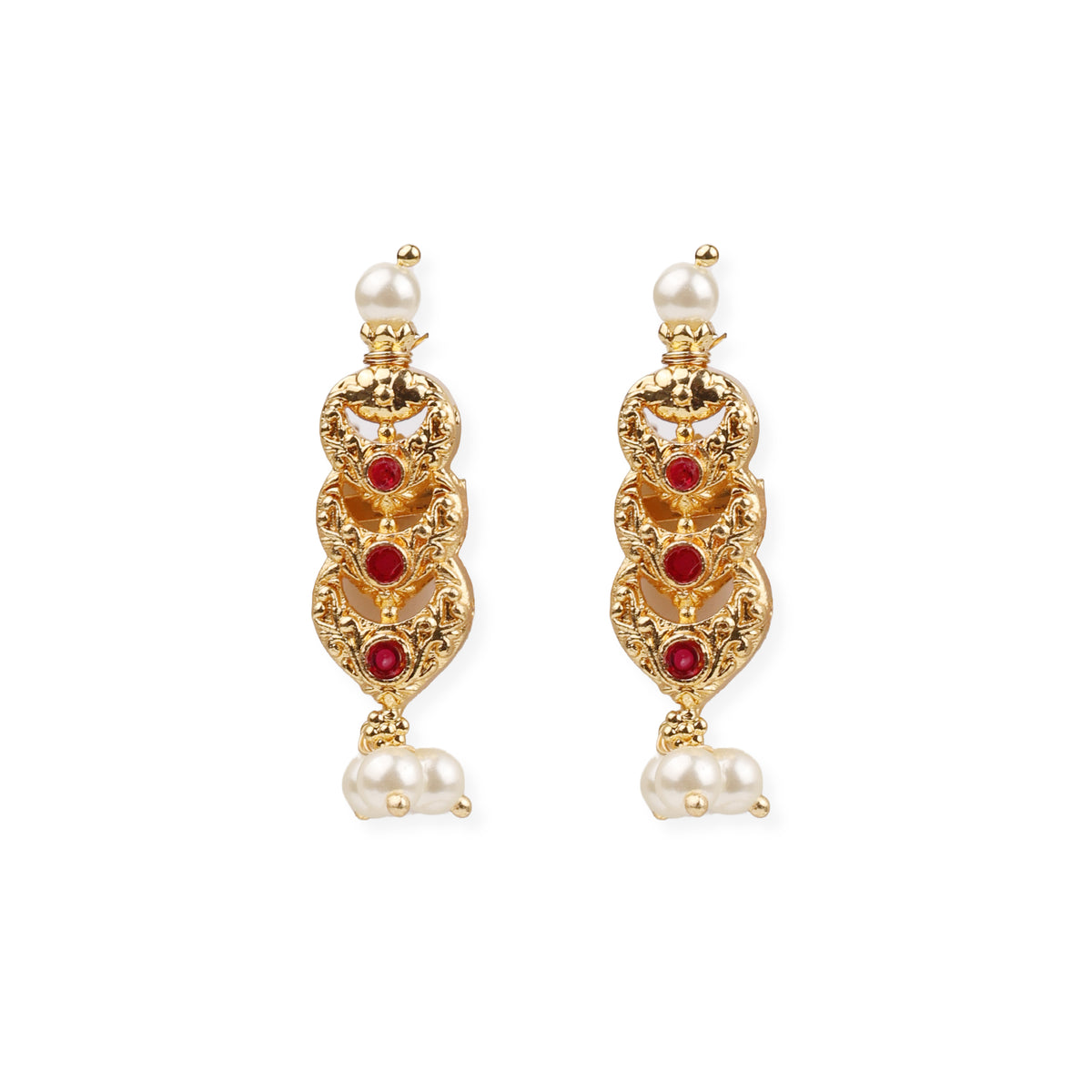 22K Gold Plated Fashion Pearl Chinchpeti