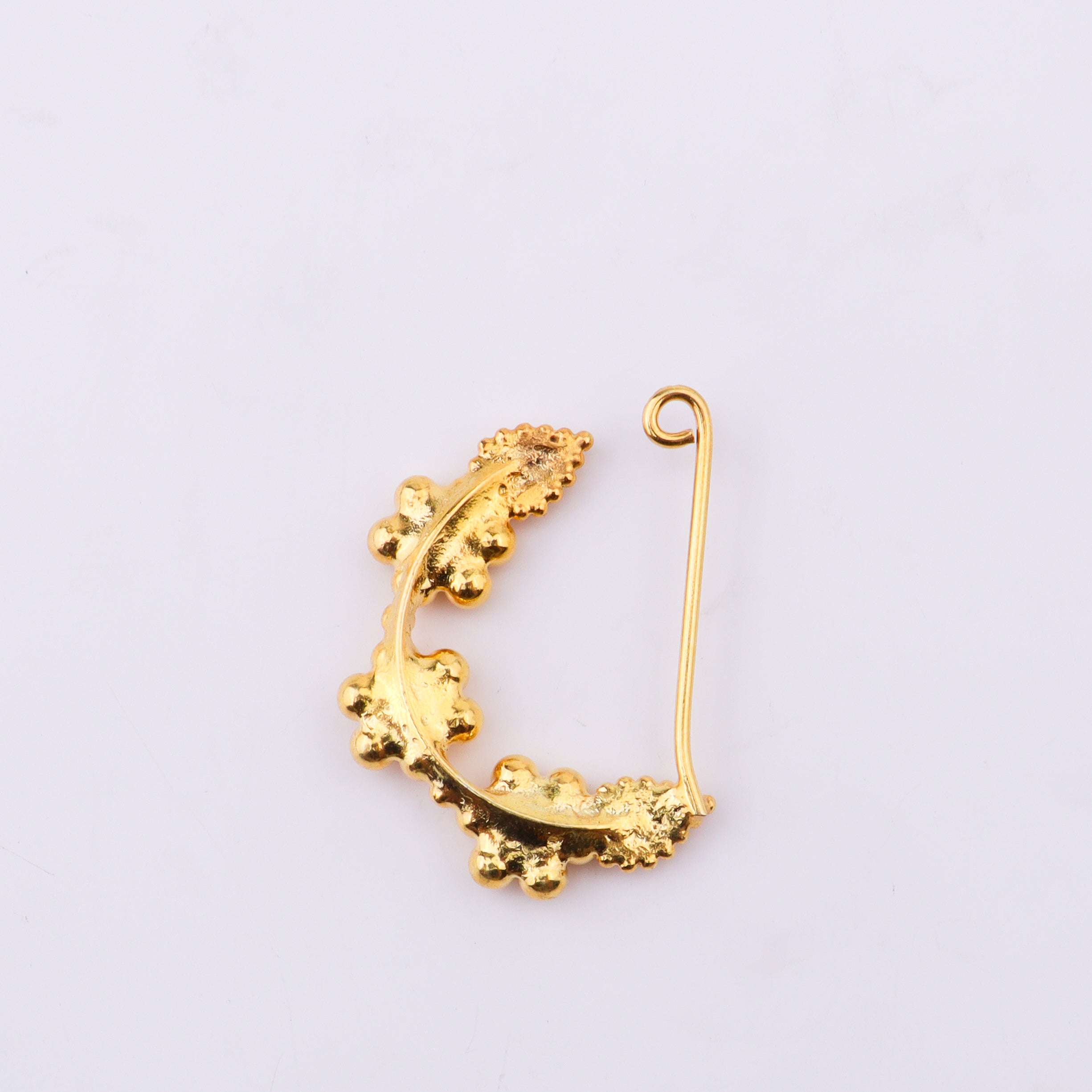 Itihaas Kudi Nath – Medium (Left, Clip-On) | 22K Gold-Plated