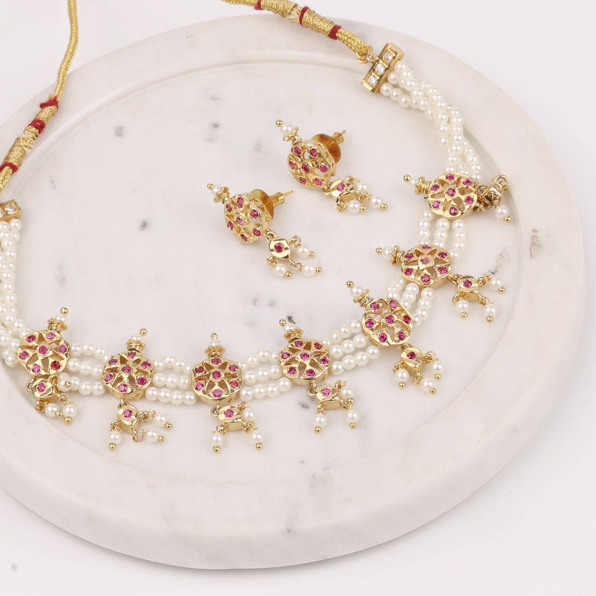 22K Gold Plated Fashion Choker Set