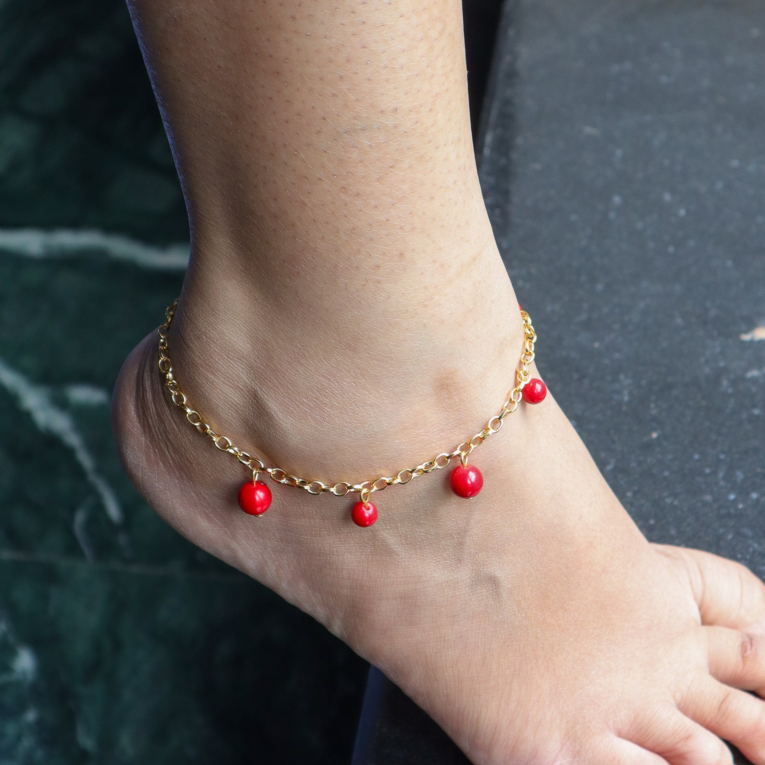 22K Gold Plated Fashion Anklet