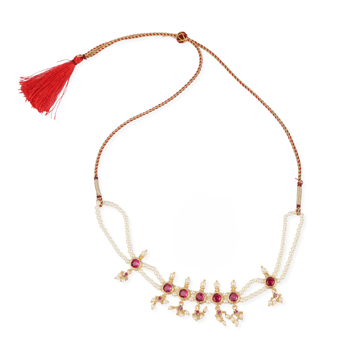 22K Gold Plated Fashion Pearl Choker Set