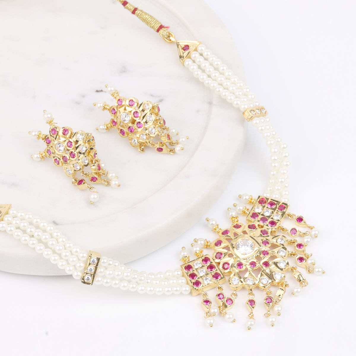 22K Gold Plated Fashion Choker Set