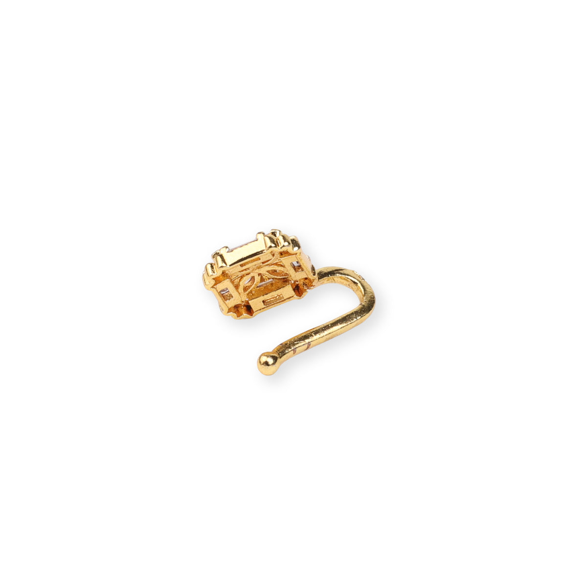 22K Gold Plated Fashion Bugadi / Nose Pin