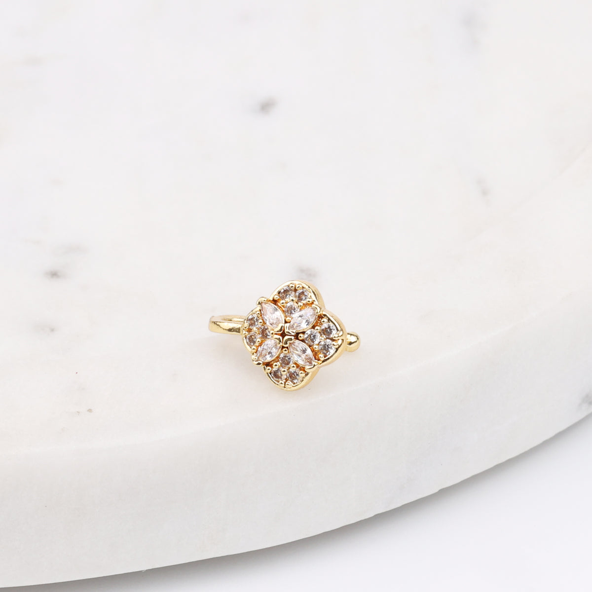 22K Gold Plated Fashion Bugadi / Nose Pin