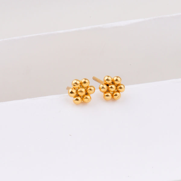 Itihaas Kudi Earrings - Small | 22K Gold-Plated | 92.5 Silver