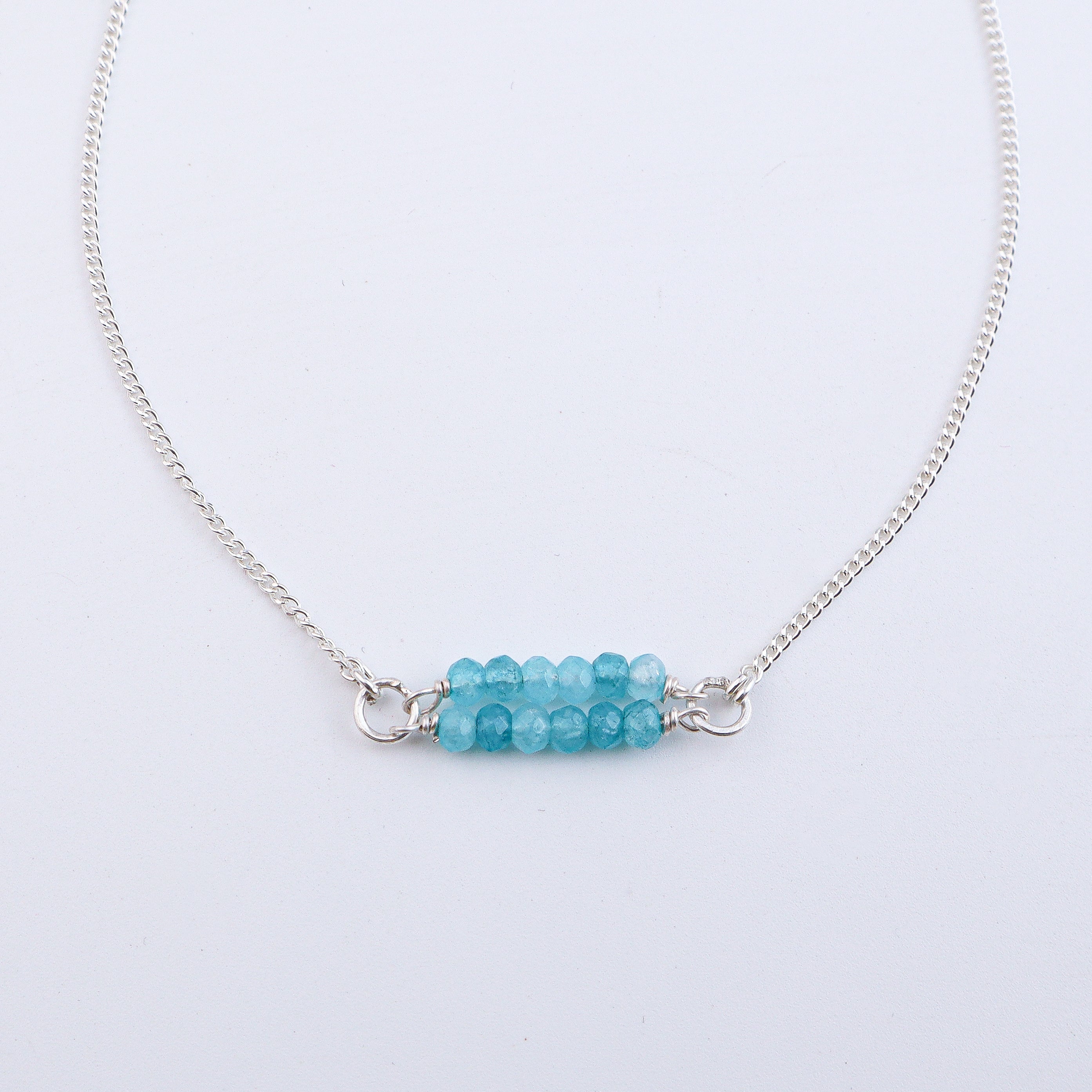 Blue Jade Bridge Silver Anklet (Project Handmade)