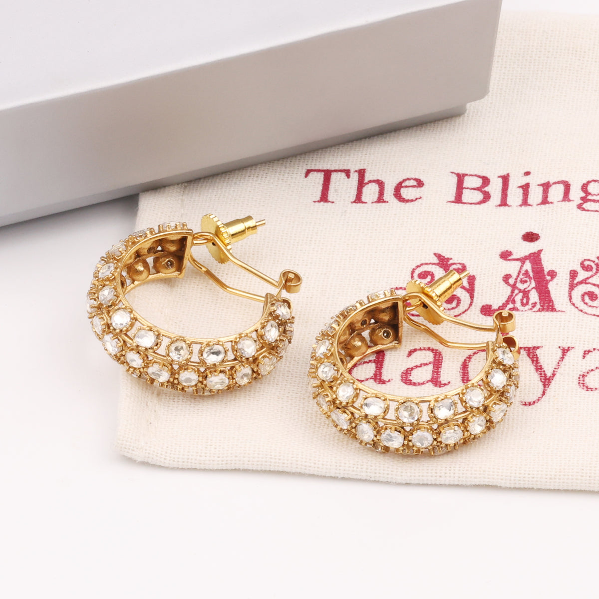 22K Gold Plated Fashion Hoops