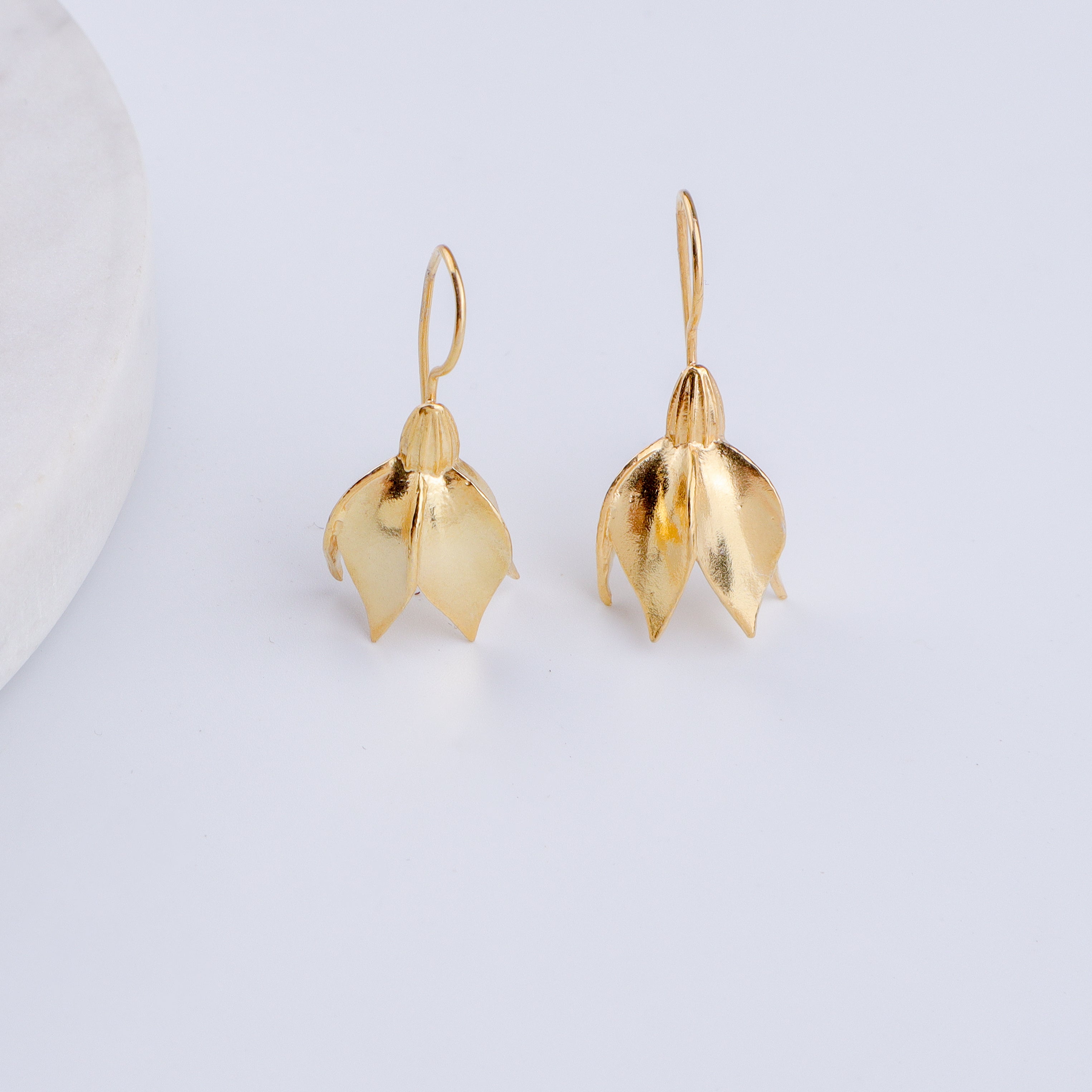 Summer Snowflake Earrings |  92.5 Silver | 22K Gold Plated