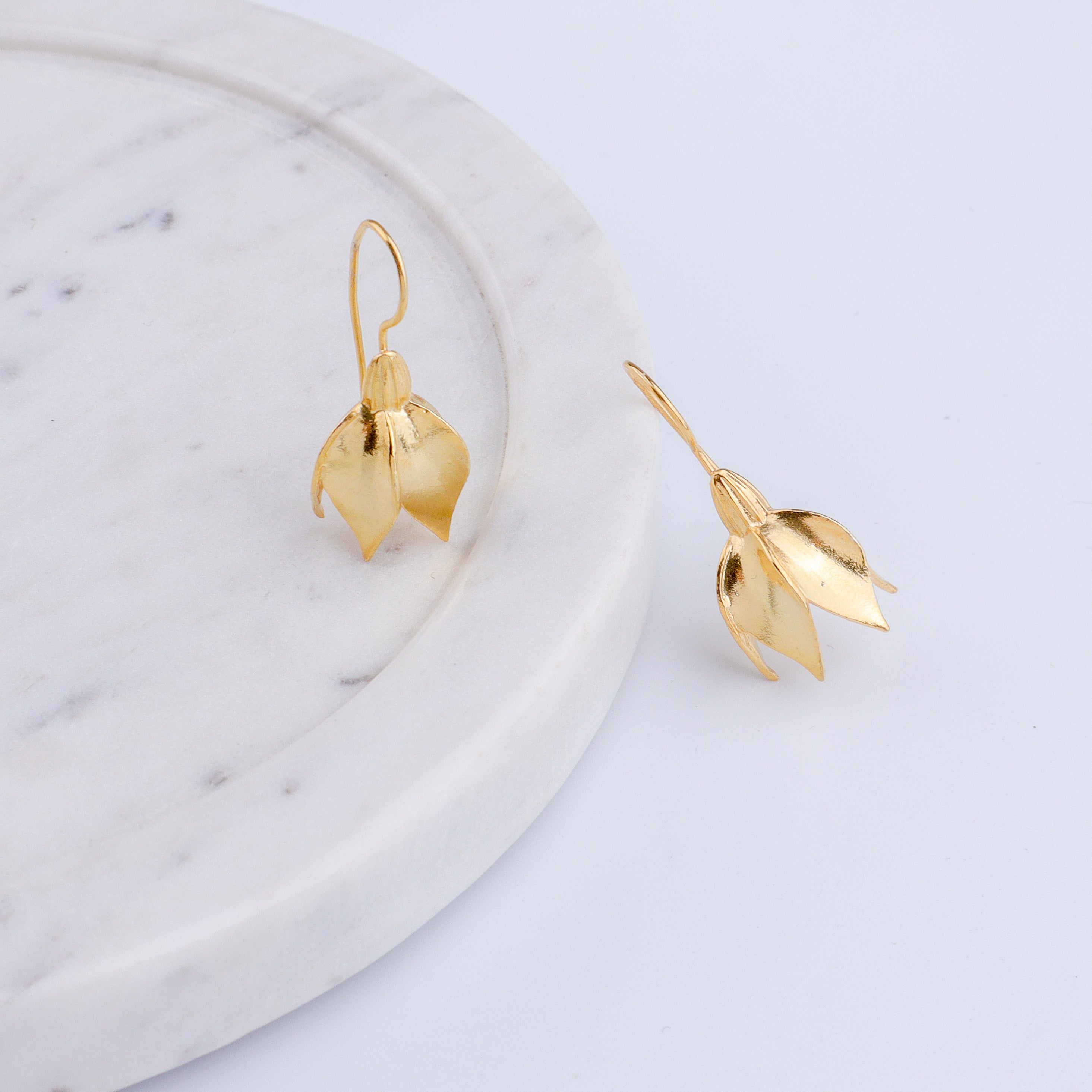 Summer Snowflake Earrings |  92.5 Silver | 22K Gold Plated
