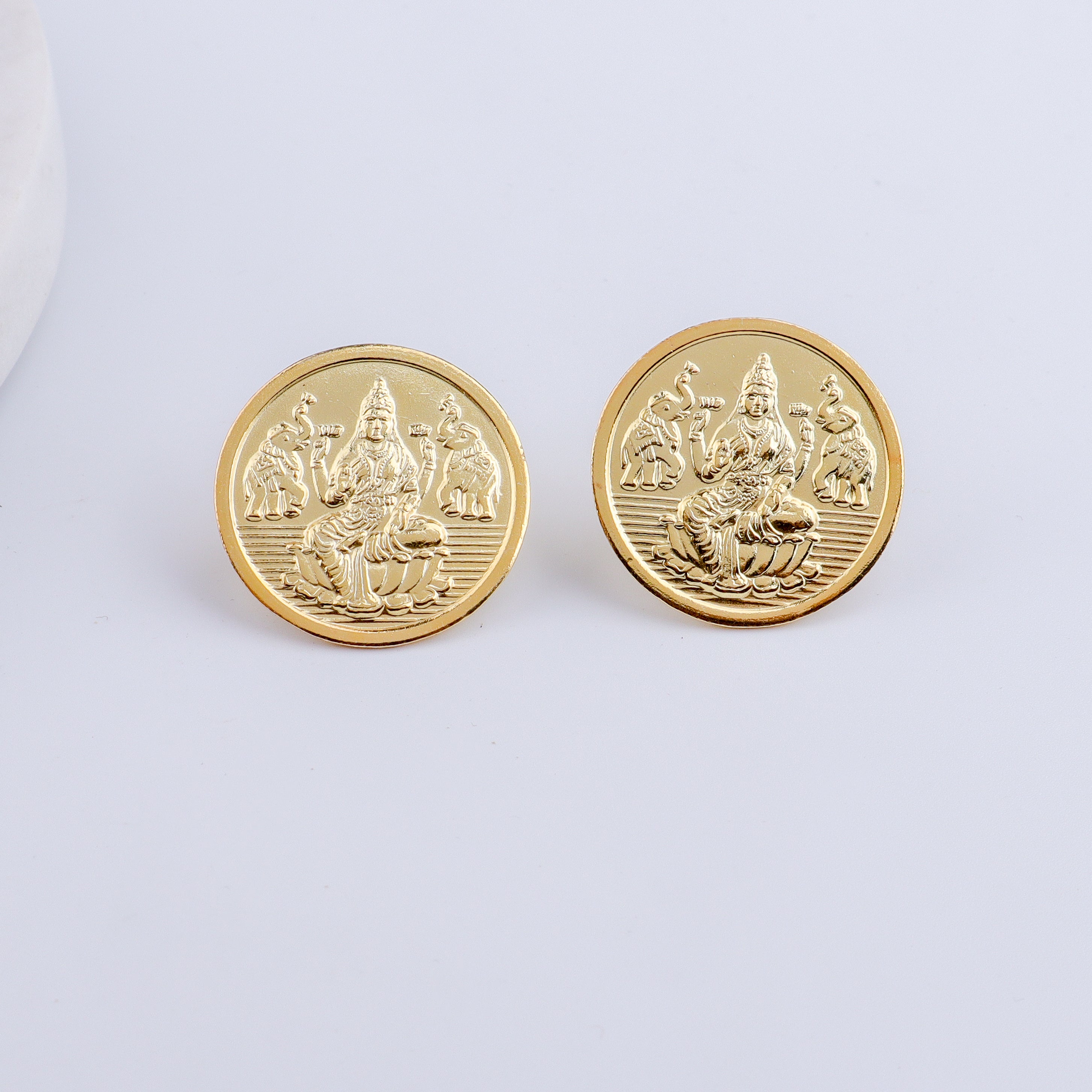 Silver Putali Earrings (Gold Plated) | 92.5 Silver | 22 Carat Gold Plated