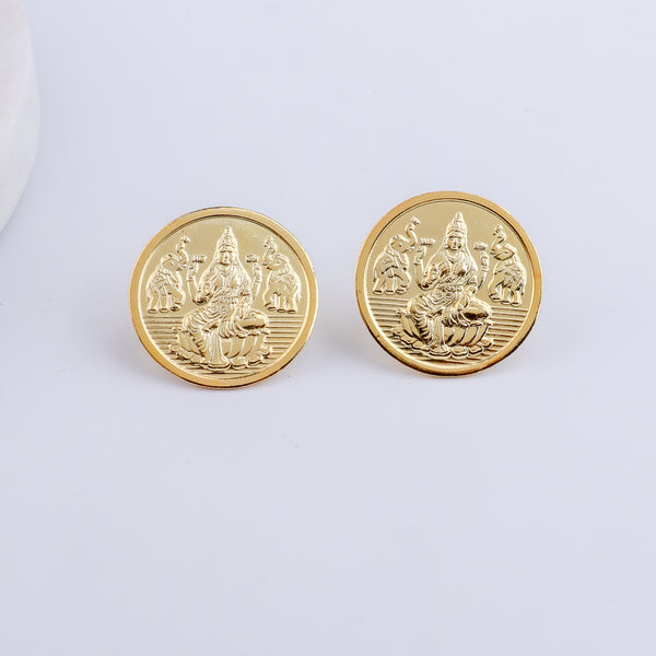 Silver Putali Earrings (Gold Plated) | 92.5 Silver | 22 Carat Gold Plated