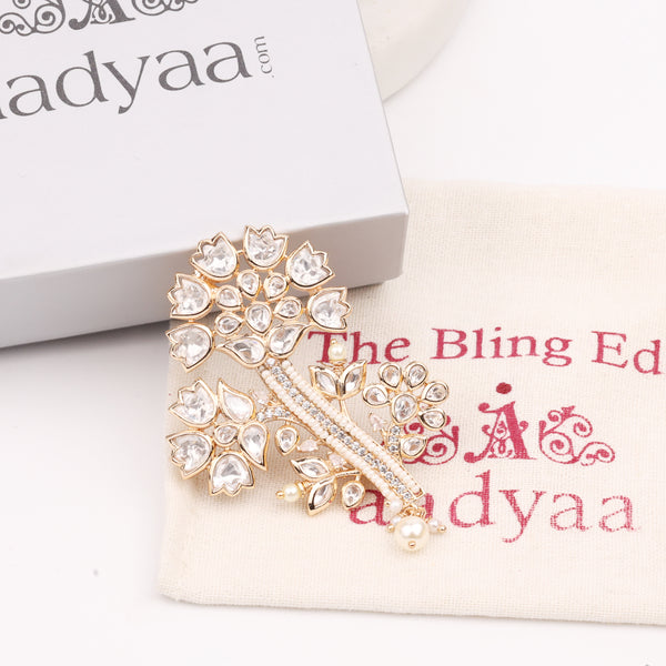 22K Gold Plated Fashion Unisex Brooch