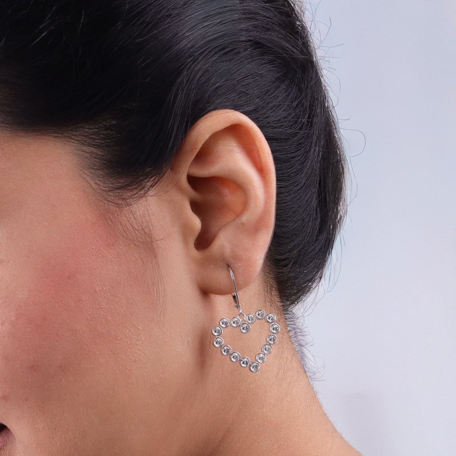 Love Silver Earring | CZ | 92.5 Silver