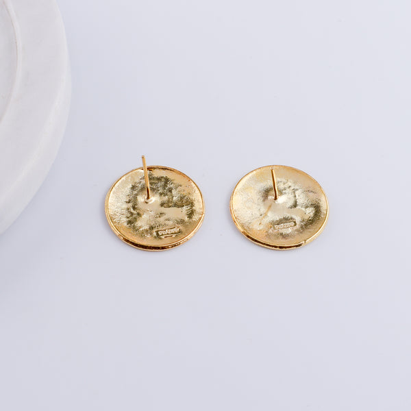 Silver Putali Earrings (Gold Plated) | 92.5 Silver | 22 Carat Gold Plated