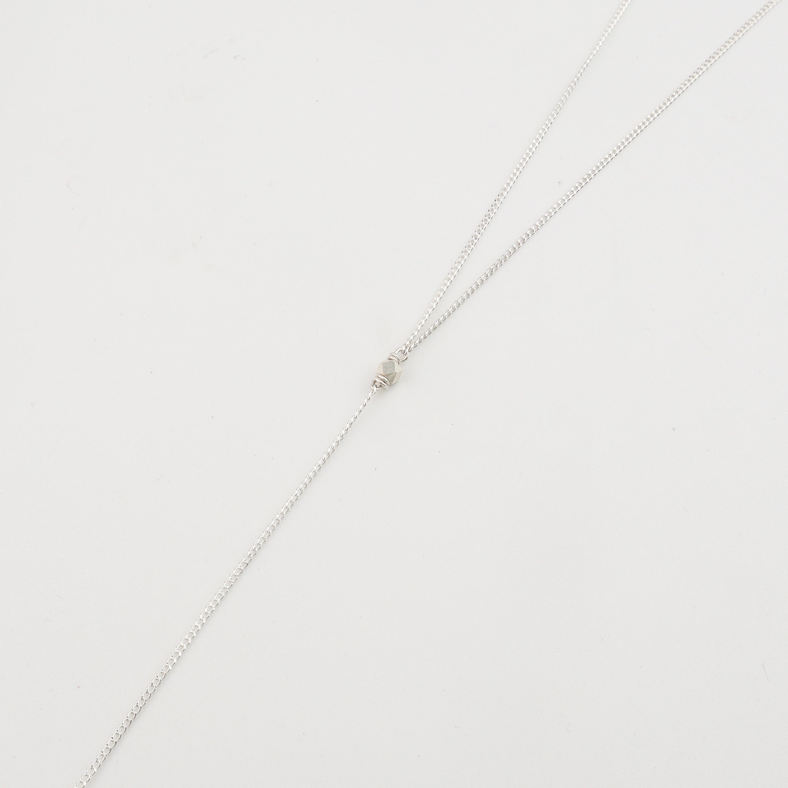 Silver Snowflake Y Necklace