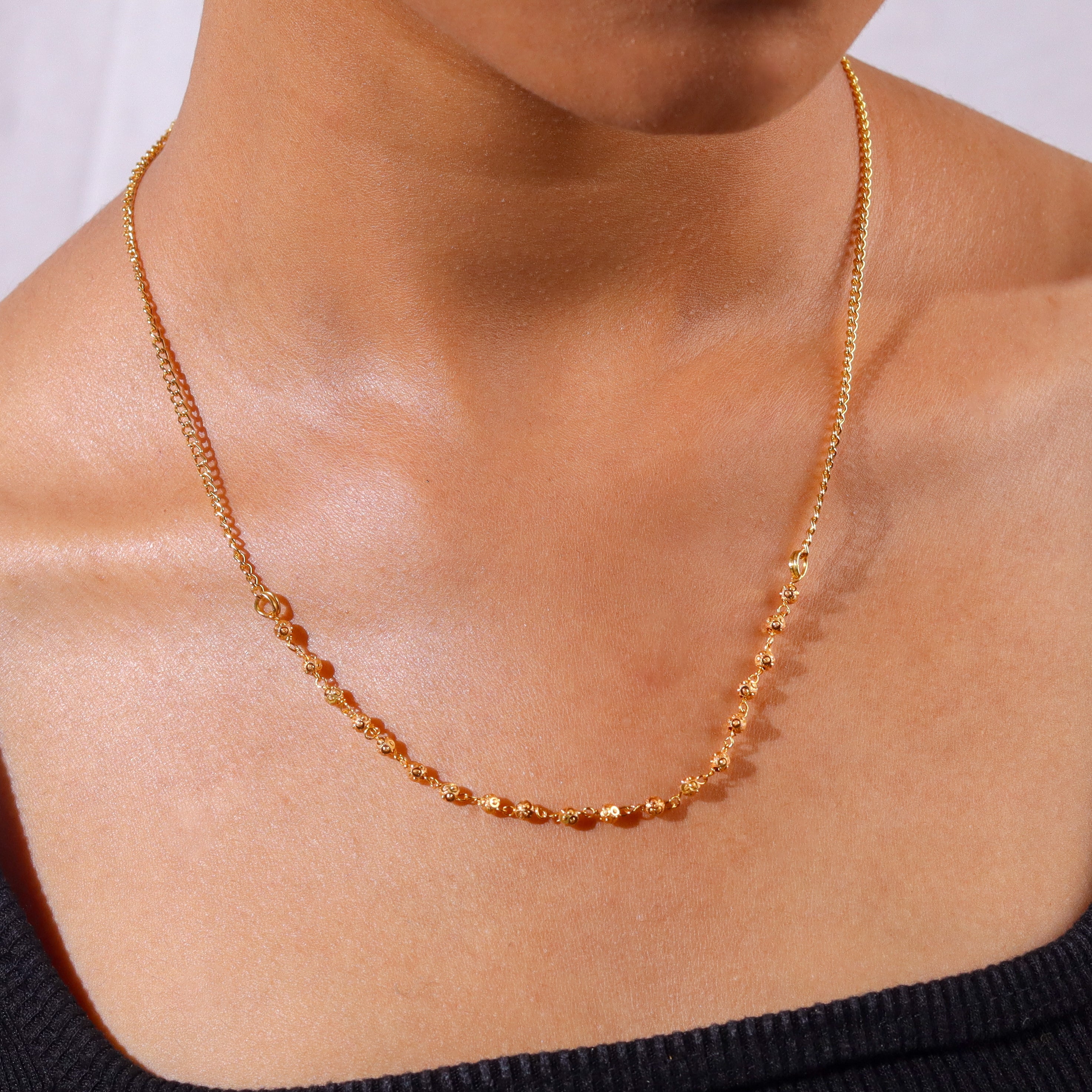 22K Gold Plated Fashion Chain Necklace