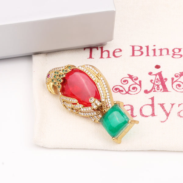 22K Gold Plated Fashion Unisex Brooch