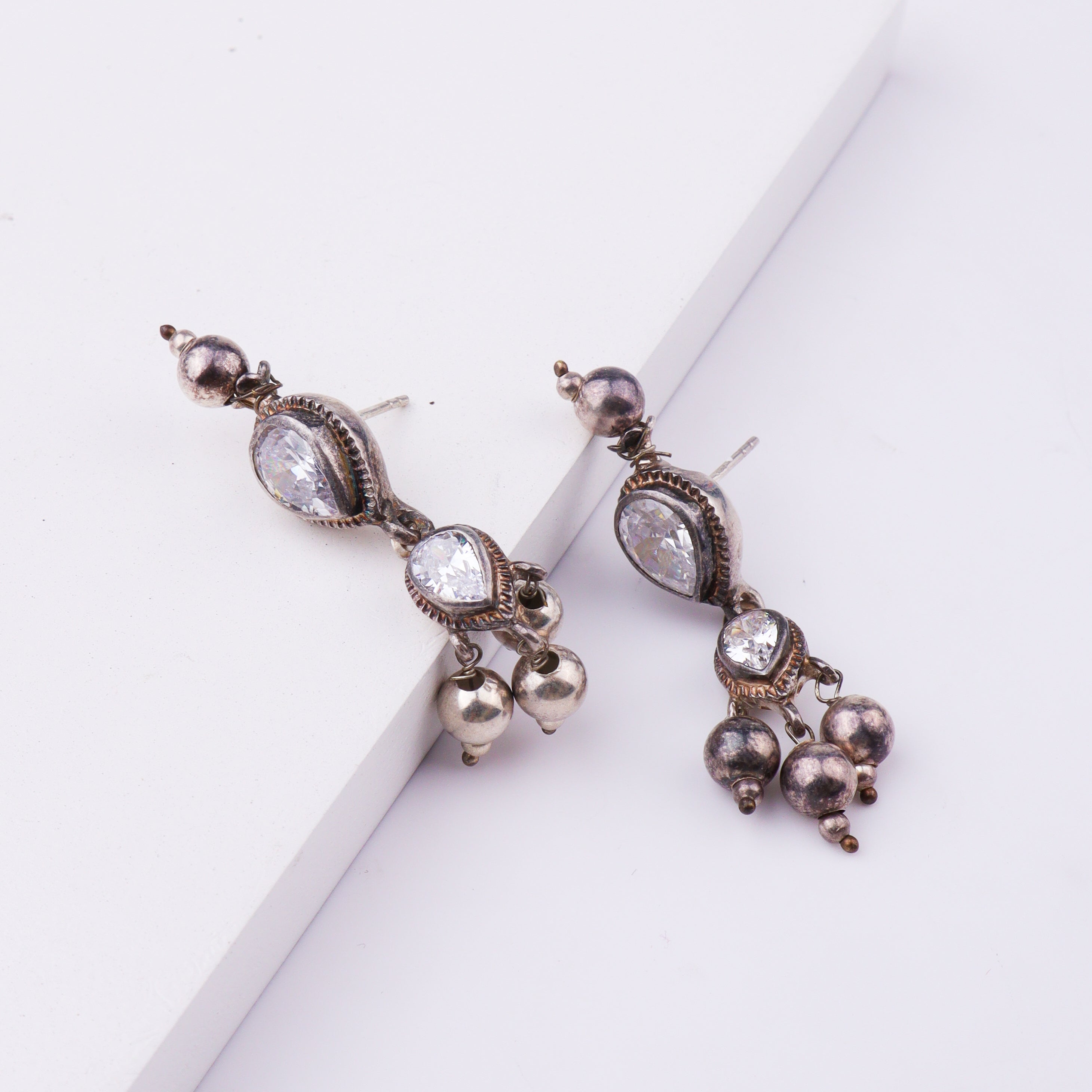 CZ Tanmani Earrings | 92.5 Sterling Silver