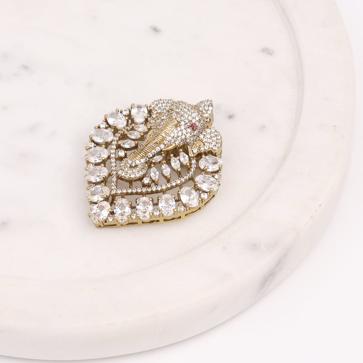 22K Gold Plated Fashion Unisex Brooch