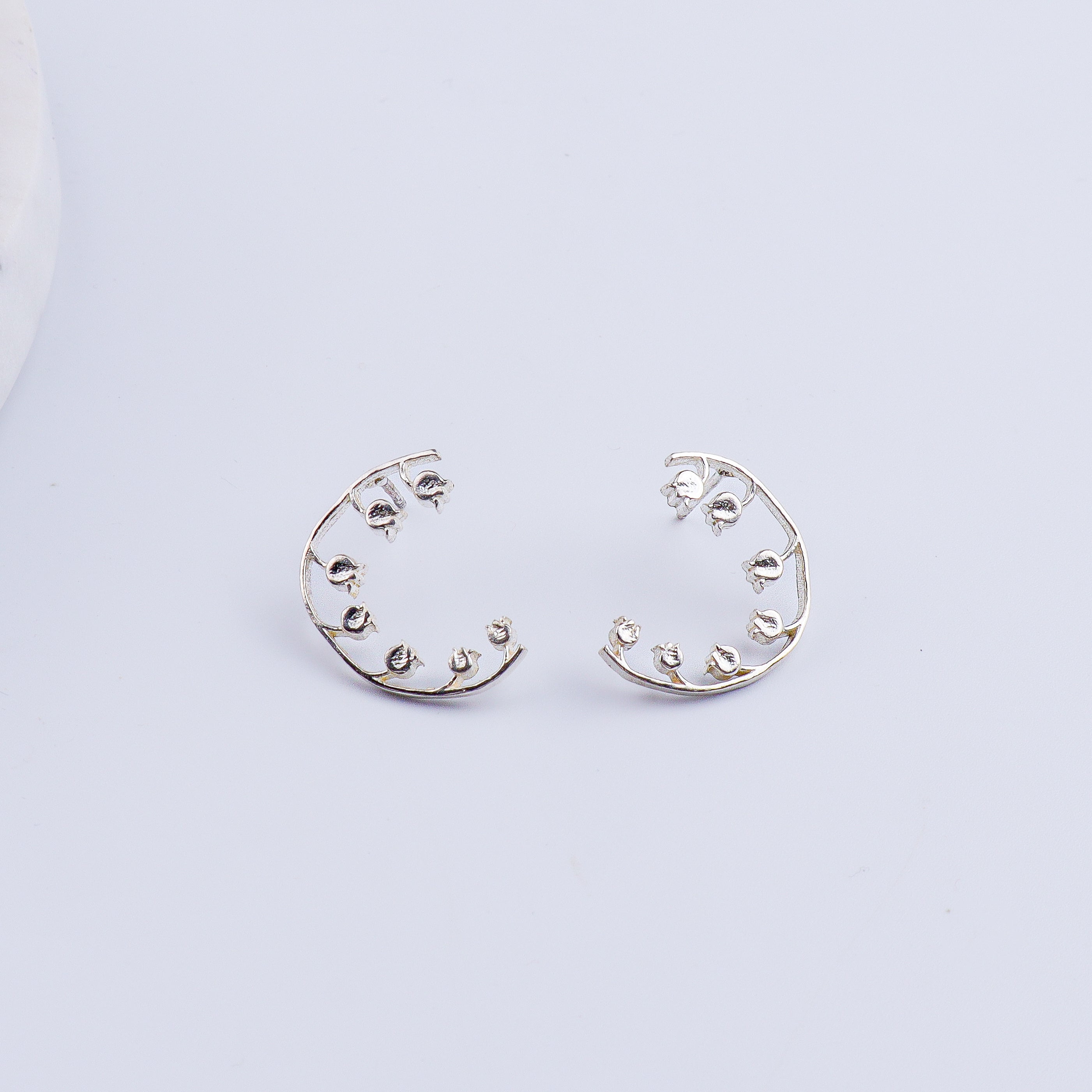 Silver Lily of the Valley Earring