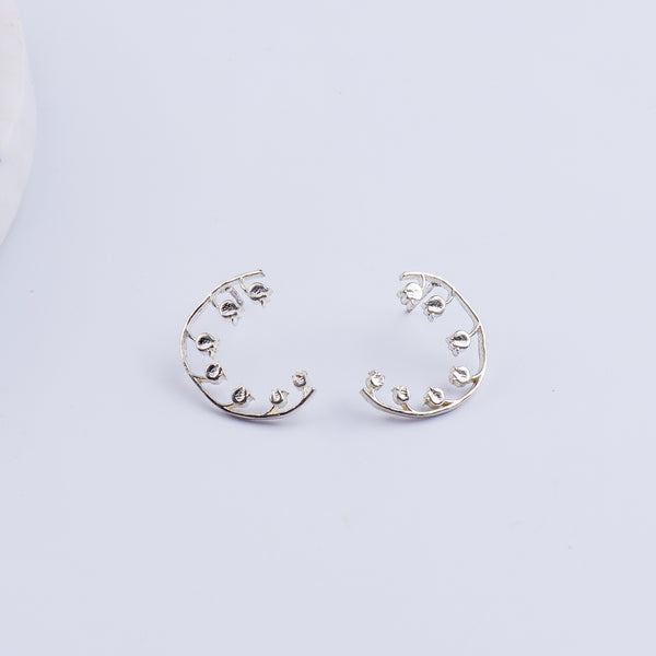 Silver Lily of the Valley Earring