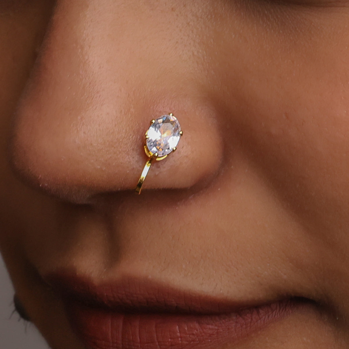 22K Gold Plated Fashion Bugadi / Nose Pin