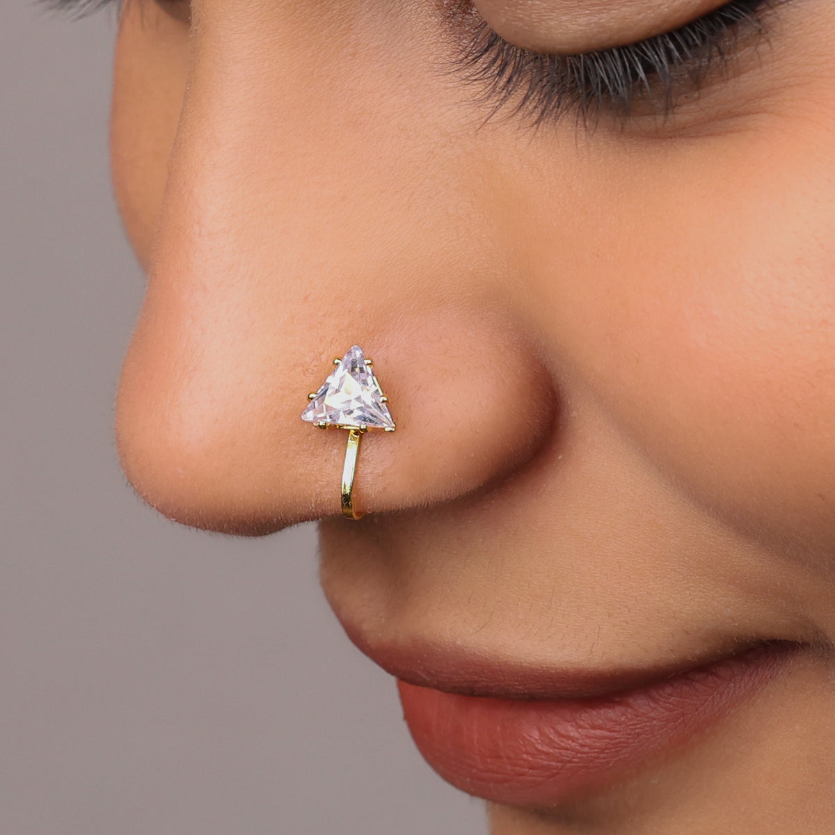 22K Gold Plated Fashion Bugadi / Nose Pin