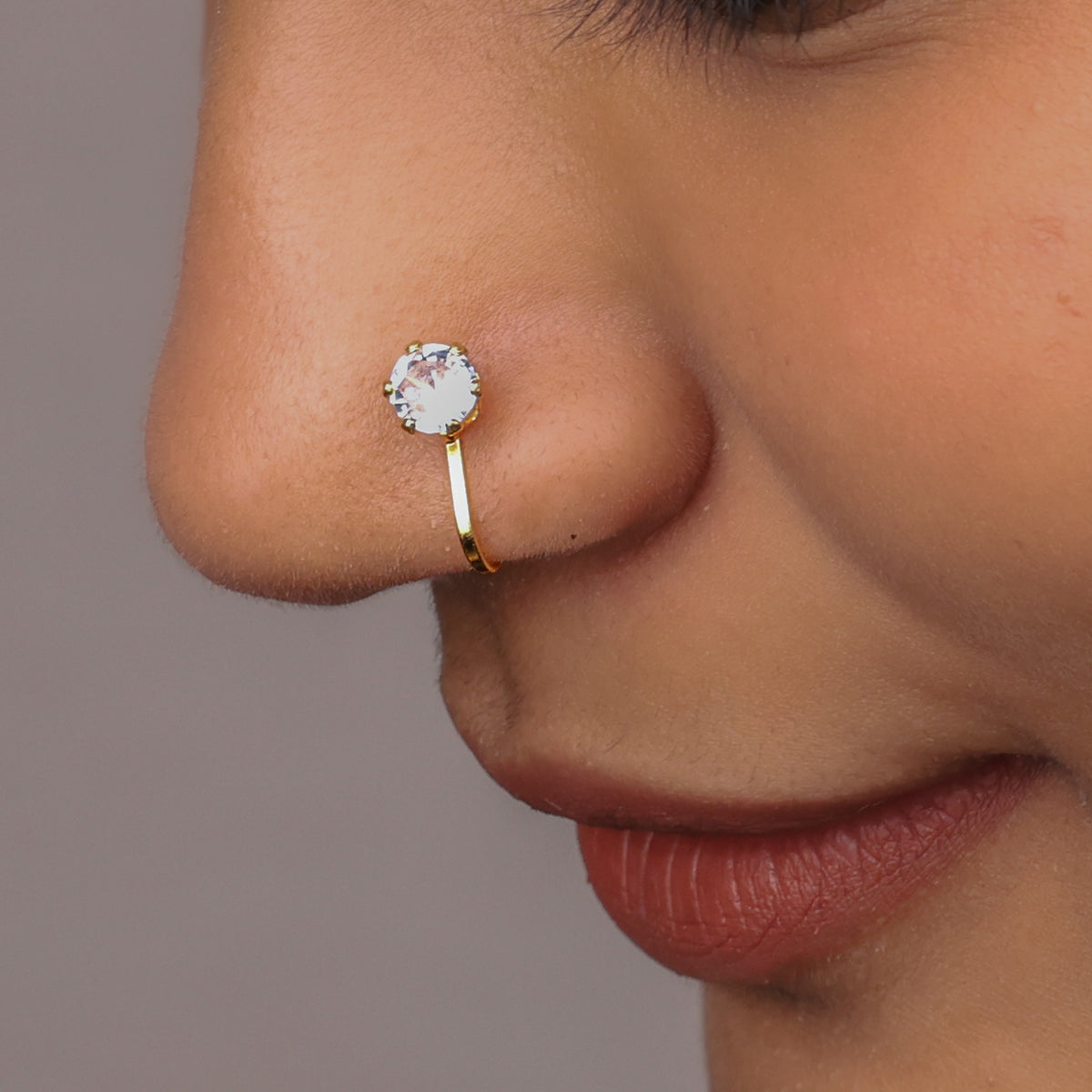 22K Gold Plated Fashion Bugadi / Nose Pin