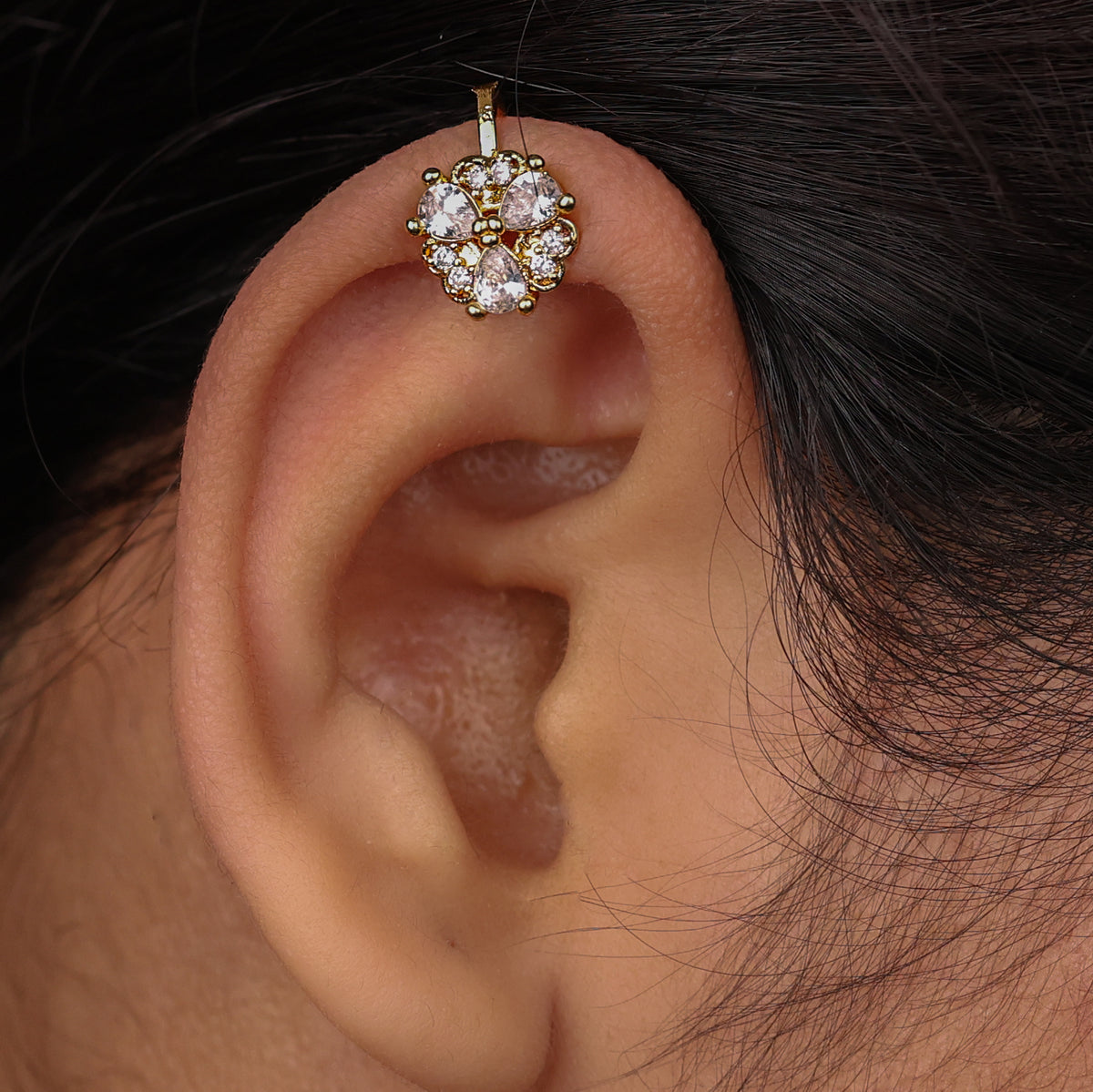 22K Gold Plated Fashion Bugadi / Nose Pin