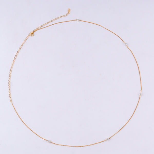 Waist Chain / Kamar Bandh with Classic Pearl | 22K Gold-Plated