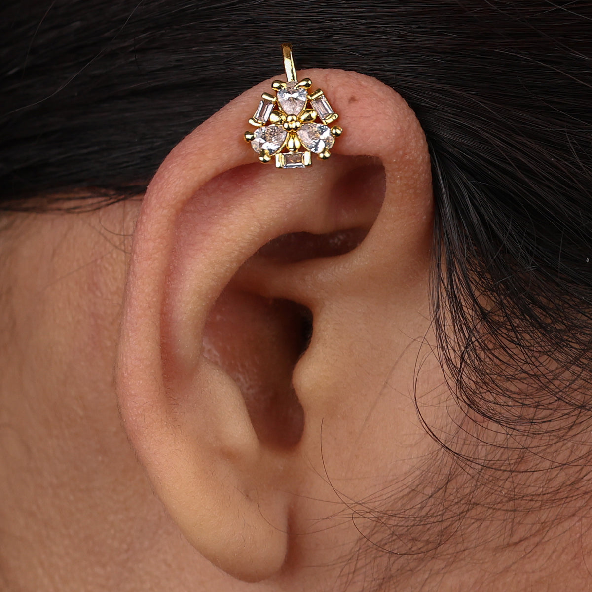 22K Gold Plated Fashion Bugadi / Nose Pin