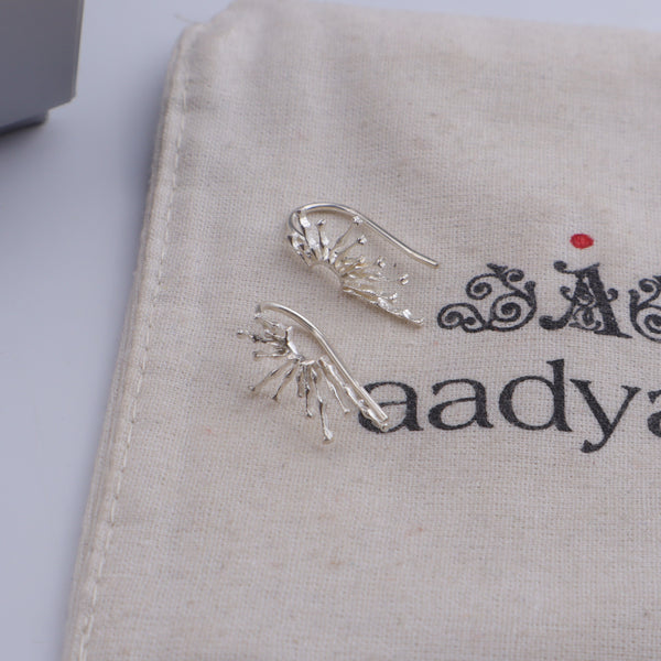 Silver Sparkle Earcuffs