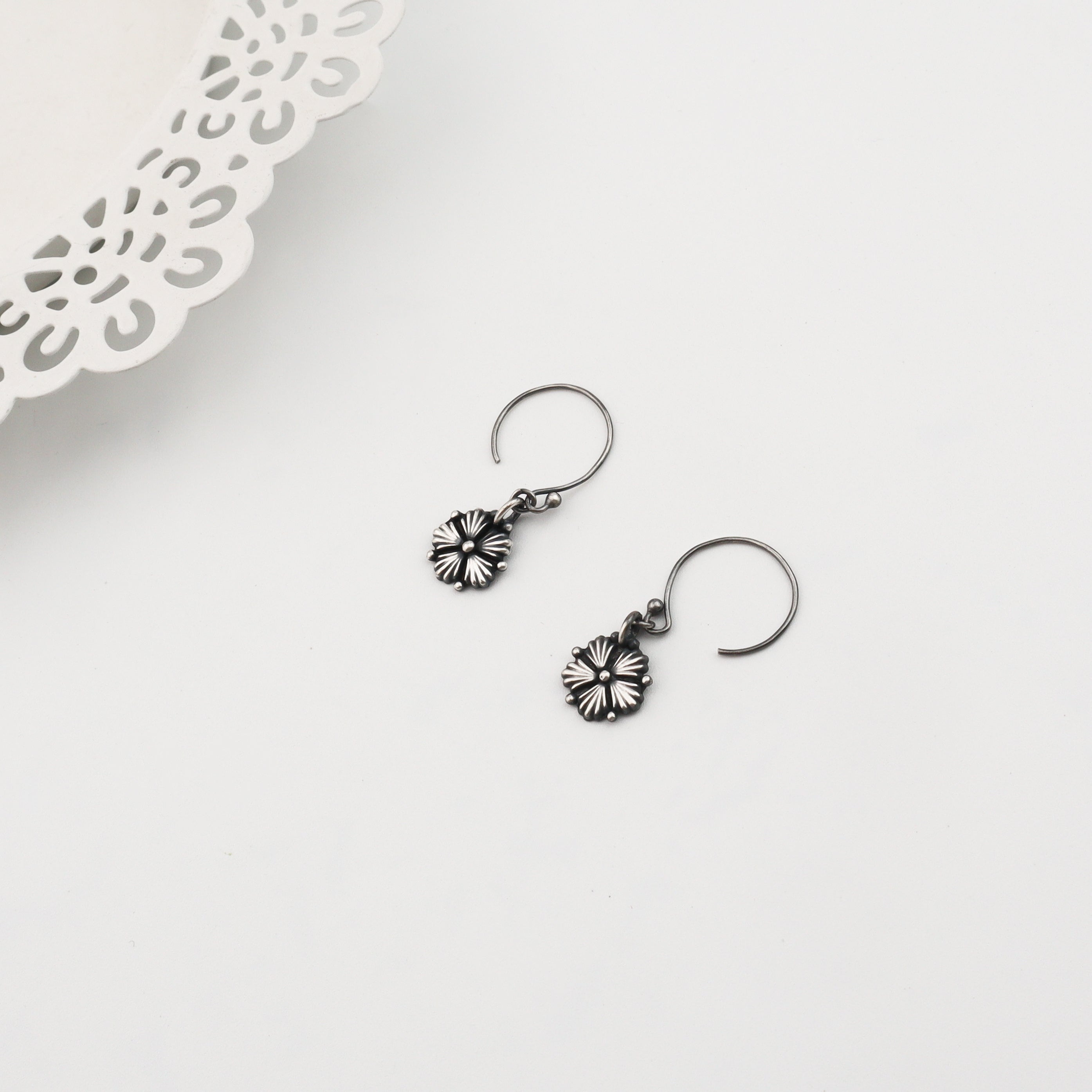 Silver Oxidized Jaswanda Dangler earring